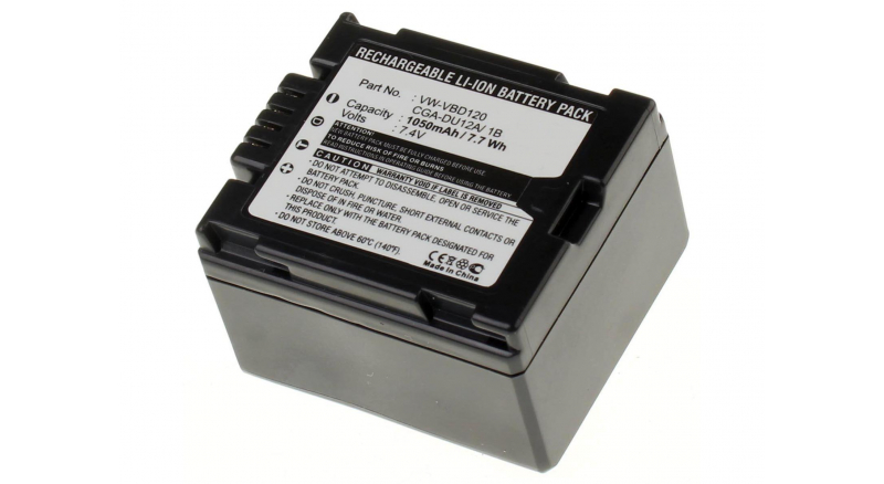 Аккумуляторные батареи для фотоаппаратов и видеокамер Panasonic PV-GS19Емкость (mAh): 1050. Напряжение (V): 7,4