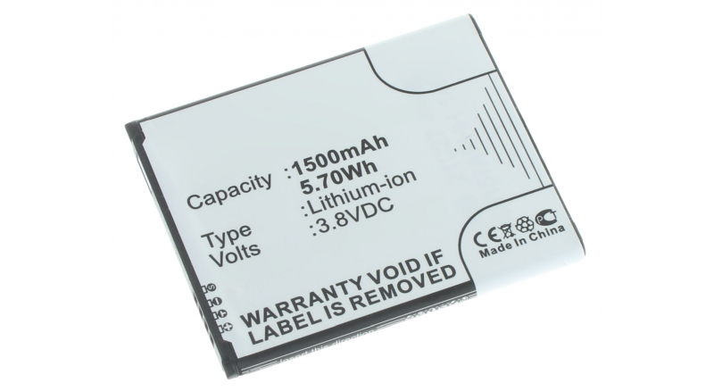 Аккумуляторная батарея для телефона, смартфона Samsung SMG310RZAD-BBY. Артикул iB-M756.Емкость (mAh): 1500. Напряжение (V): 3,8