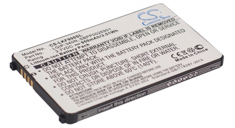 Аккумуляторная батарея LGIP-340N для телефонов, смартфонов LG. Артикул iB-M2219.Емкость (mAh): 950. Напряжение (V): 3,7