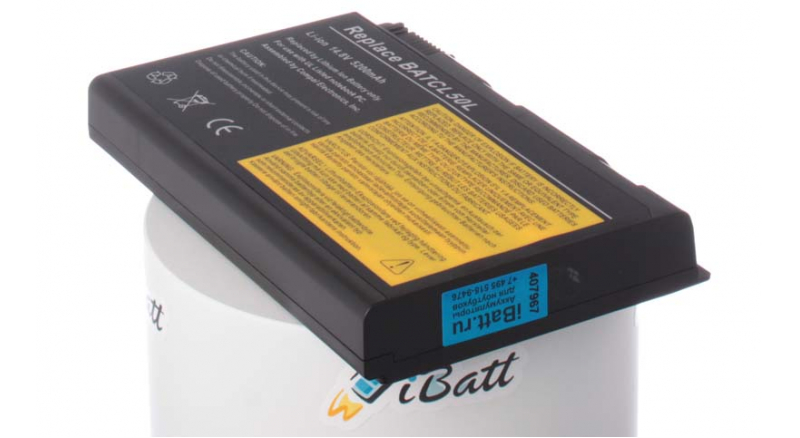 Аккумуляторная батарея для ноутбука Rover book Nautilus D570 (CL50). Артикул iB-A115H.Емкость (mAh): 5200. Напряжение (V): 14,8
