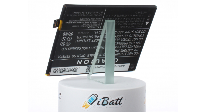 Аккумуляторная батарея iBatt iB-M2393 для телефонов, смартфонов OnePlusЕмкость (mAh): 3200. Напряжение (V): 3,85