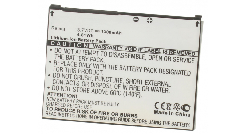 Аккумуляторная батарея iBatt iB-M235 для телефонов, смартфонов AsusЕмкость (mAh): 1300. Напряжение (V): 3,7