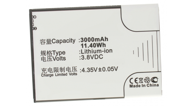 Аккумуляторная батарея iBatt iB-M648 для телефонов, смартфонов HuaweiЕмкость (mAh): 3000. Напряжение (V): 3,8