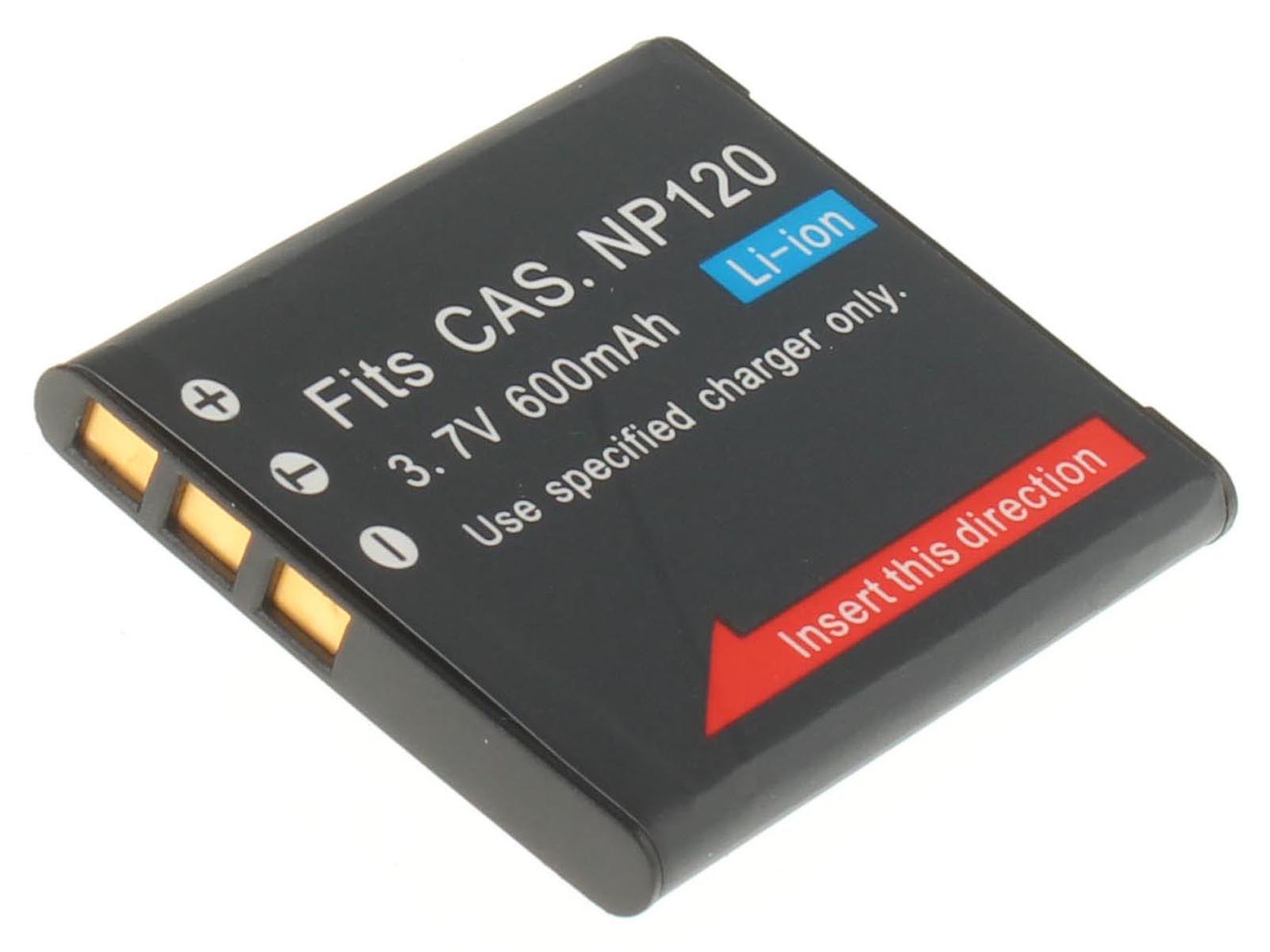 Аккумуляторные батареи для фотоаппаратов и видеокамер Casio Exilim EX-ZS10RDЕмкость (mAh): 630. Напряжение (V): 3,7