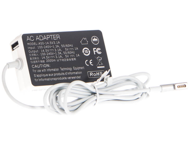 Блок питания (адаптер питания) MC747LL/A для ноутбука Apple. Артикул iB-R220. Напряжение (V): 14,5