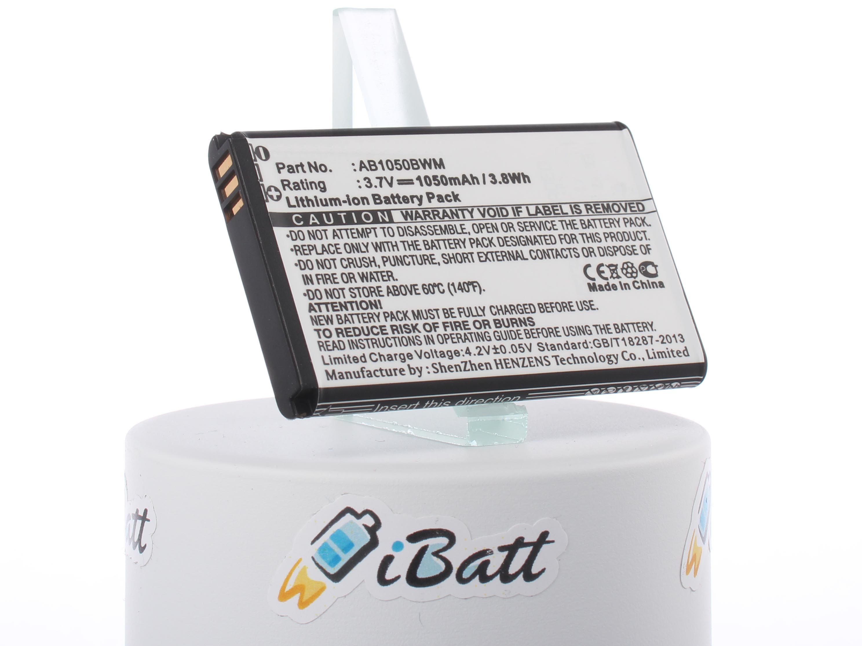 Аккумуляторная батарея iBatt iB-M442 для телефонов, смартфонов PhilipsЕмкость (mAh): 1050. Напряжение (V): 3,7