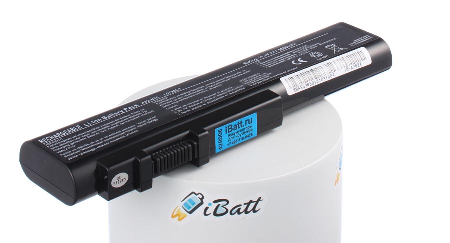 Аккумуляторная батарея iBatt iB-A262X для ноутбука AsusЕмкость (mAh): 5800. Напряжение (V): 11,1