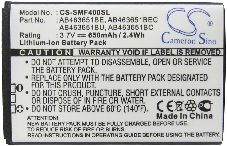 Аккумуляторная батарея для телефона, смартфона Samsung GT-S5610. Артикул iB-M1001.Емкость (mAh): 650. Напряжение (V): 3,7