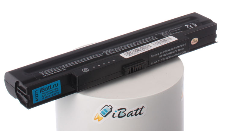 Аккумуляторная батарея iBatt iB-A397H для ноутбука SamsungЕмкость (mAh): 5200. Напряжение (V): 11,1