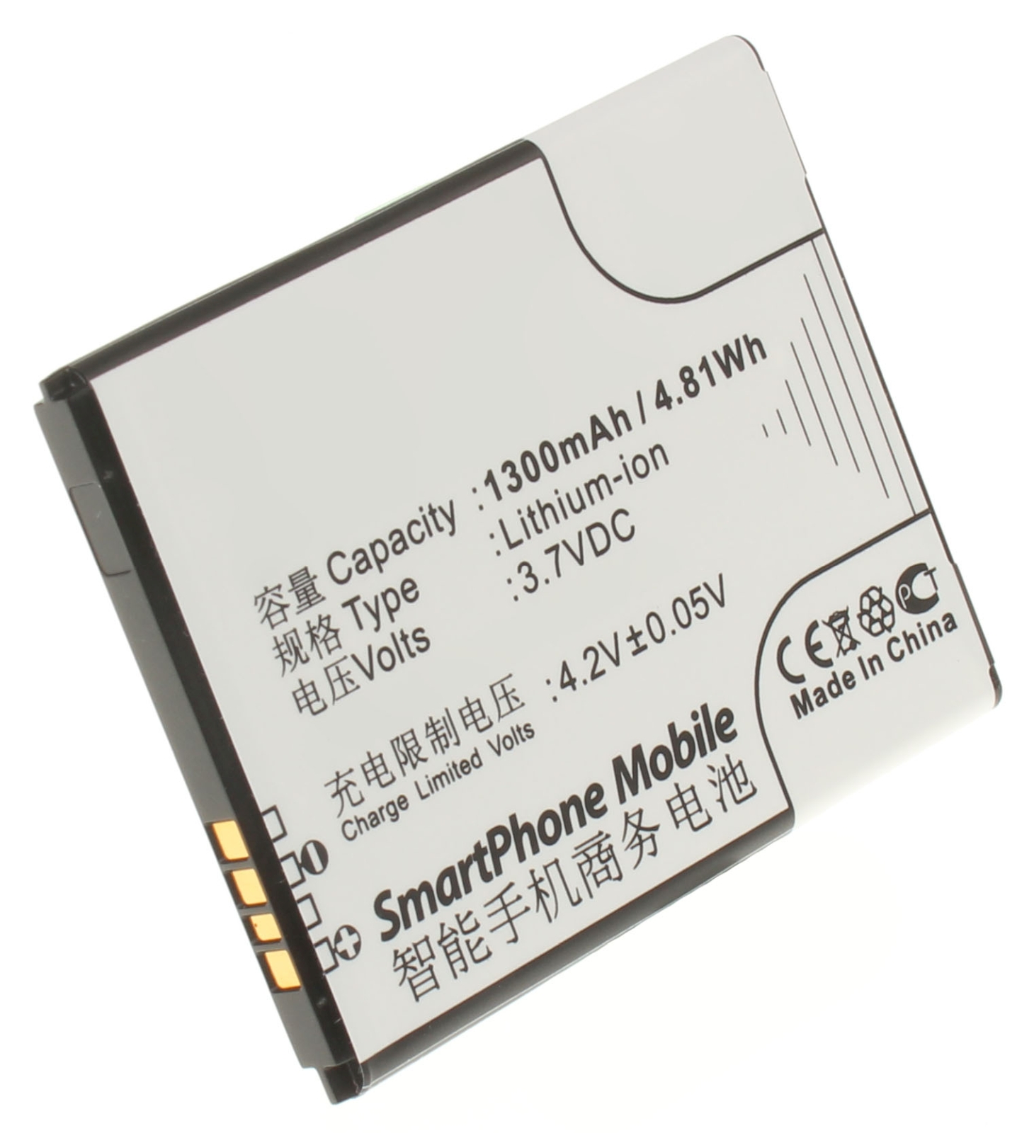 Аккумуляторная батарея для телефона, смартфона T-Mobile Evolve. Артикул iB-M584.Емкость (mAh): 1300. Напряжение (V): 3,7