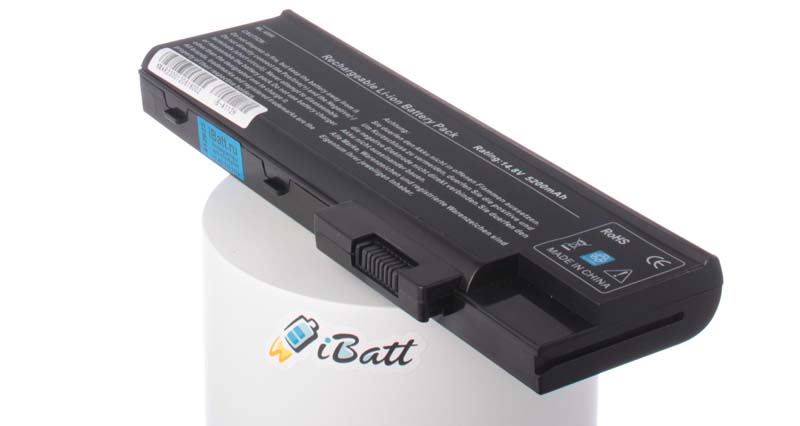Аккумуляторная батарея BT.00404.004 для ноутбуков Acer. Артикул iB-A112H.Емкость (mAh): 5200. Напряжение (V): 14,8