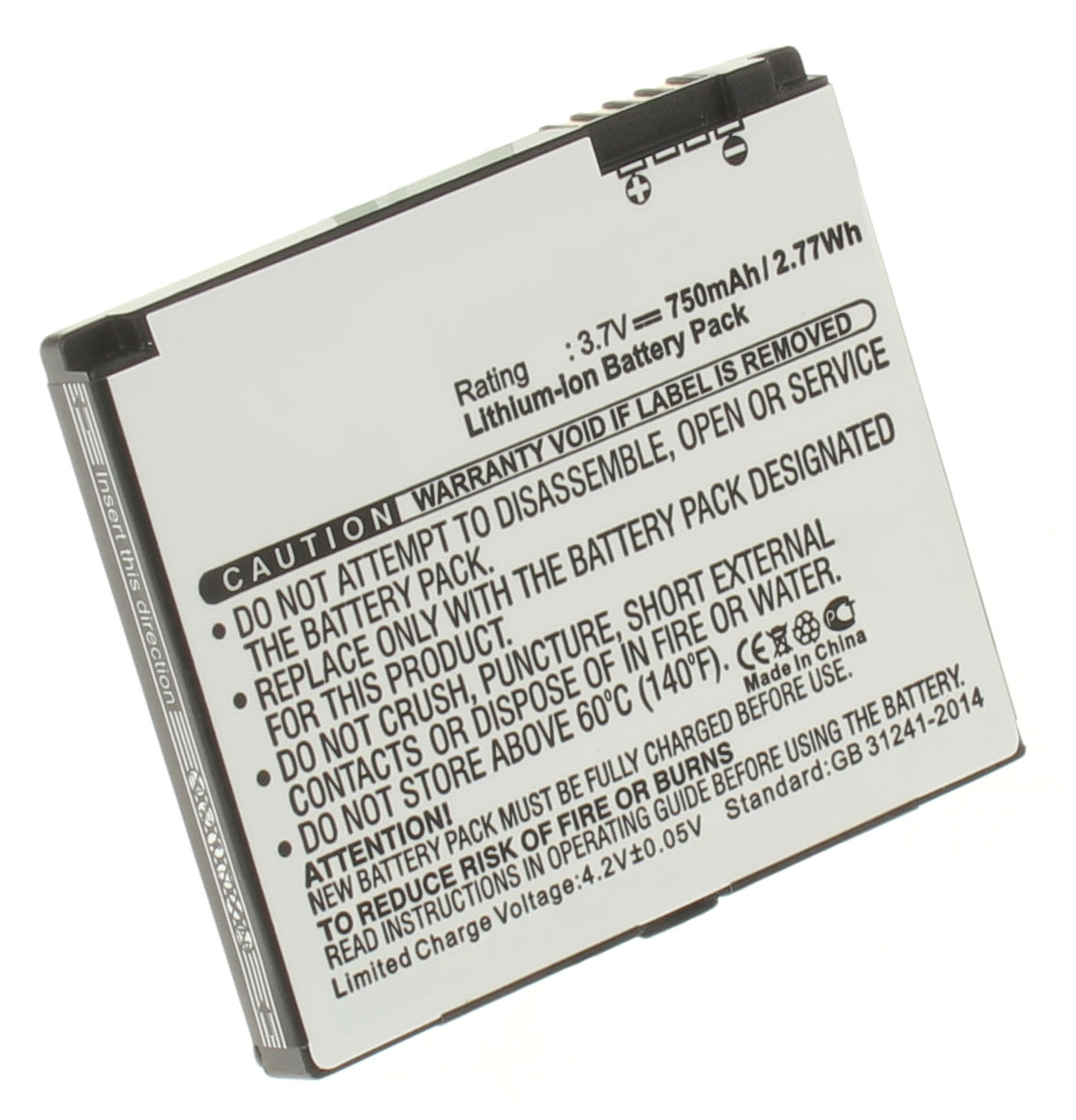 Аккумуляторная батарея для телефона, смартфона Motorola EM35. Артикул iB-M483.Емкость (mAh): 750. Напряжение (V): 3,7