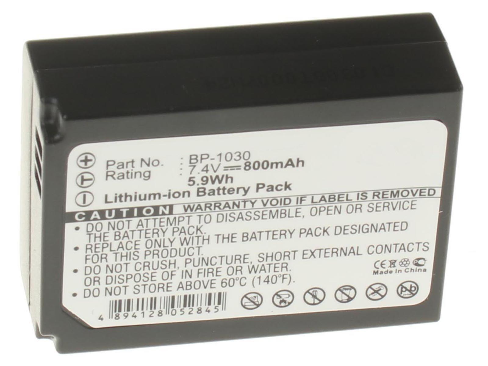 Аккумуляторная батарея BP-1030 для фотоаппаратов и видеокамер Samsung. Артикул iB-F323.Емкость (mAh): 800. Напряжение (V): 7,4