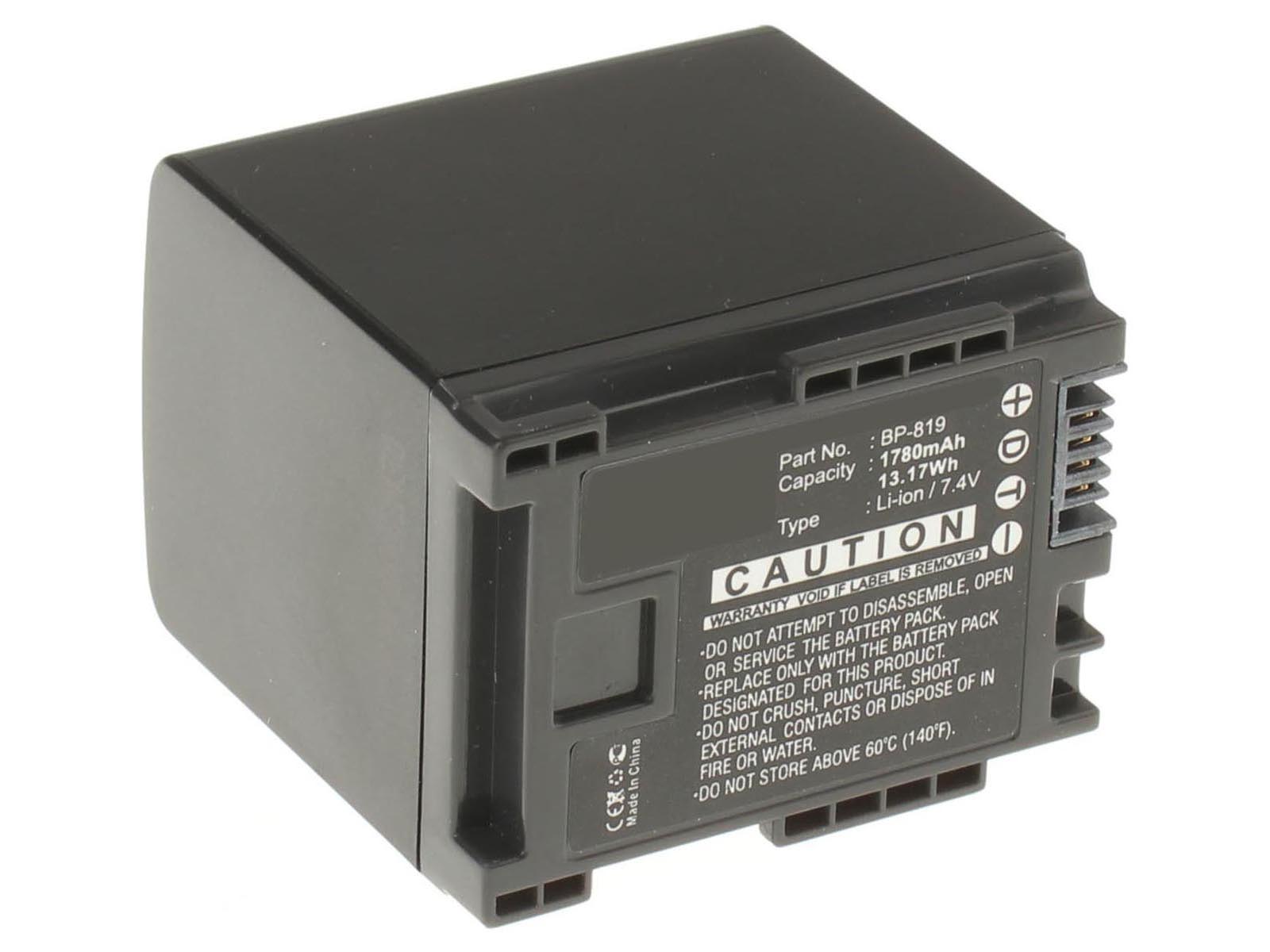 Аккумуляторная батарея BP-809/B для фотоаппаратов и видеокамер Canon. Артикул iB-F116.Емкость (mAh): 1780. Напряжение (V): 7,4
