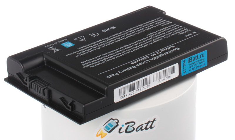 Аккумуляторная батарея BT.T2303.002 для ноутбуков Quanta. Артикул iB-A268H.Емкость (mAh): 5200. Напряжение (V): 14,8