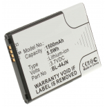 Аккумуляторная батарея для телефона, смартфона LG VS700 Enlighten. Артикул iB-M344.Емкость (mAh): 1500. Напряжение (V): 3,7