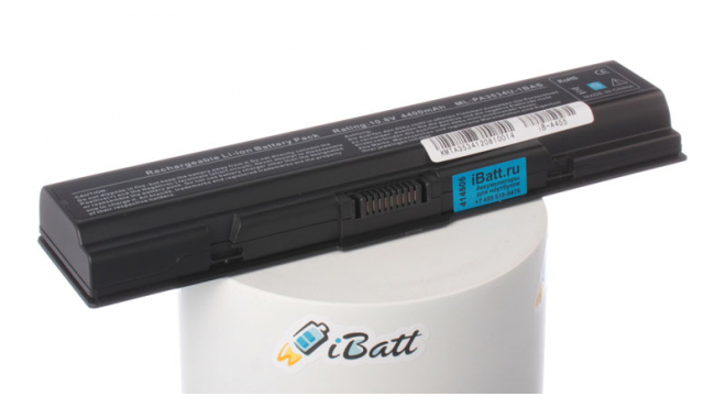 Аккумуляторная батарея iBatt iB-A455 для ноутбука ToshibaЕмкость (mAh): 4400. Напряжение (V): 10,8