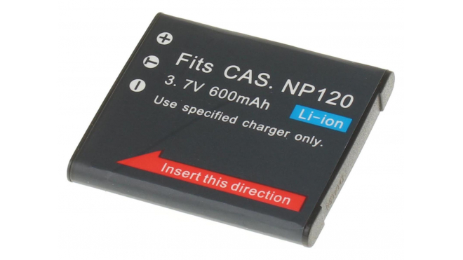 Аккумуляторная батарея iBatt iB-F137 для фотокамер и видеокамер CasioЕмкость (mAh): 630. Напряжение (V): 3,7