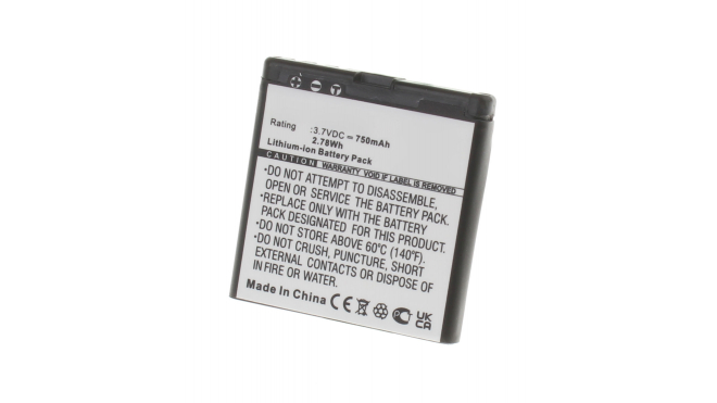 Аккумуляторная батарея iBatt iB-M312 для телефонов, смартфонов NokiaЕмкость (mAh): 750. Напряжение (V): 3,7