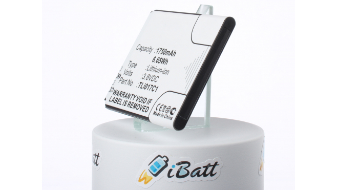 Аккумуляторная батарея TLi017C1 для телефонов, смартфонов GreatCall. Артикул iB-M1223.Емкость (mAh): 1750. Напряжение (V): 3,8