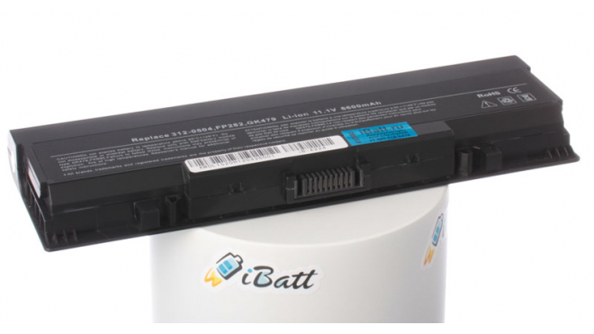 Аккумуляторная батарея iBatt iB-A224 для ноутбука DellЕмкость (mAh): 6600. Напряжение (V): 11,1