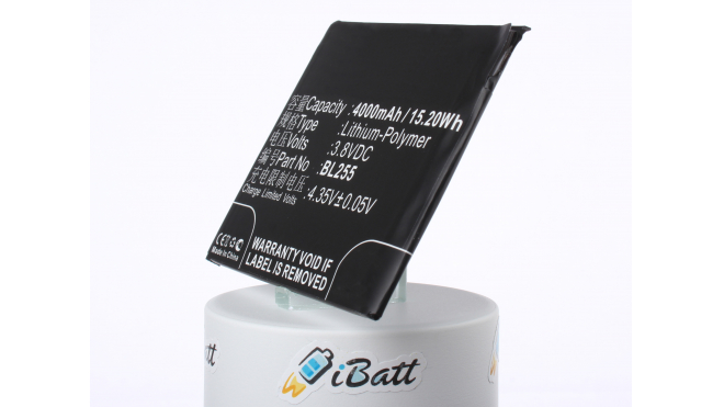 Аккумуляторная батарея iBatt iB-M2117 для телефонов, смартфонов LenovoЕмкость (mAh): 4000. Напряжение (V): 3,8