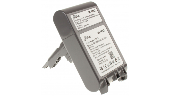 Аккумуляторная батарея iBatt iB-T957 для пылесосов DysonЕмкость (mAh): 3000. Напряжение (V): 21,6