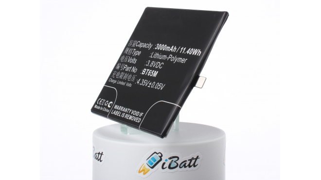 Аккумуляторная батарея BT65M для телефонов, смартфонов Meizu. Артикул iB-M2255.Емкость (mAh): 3000. Напряжение (V): 3,8