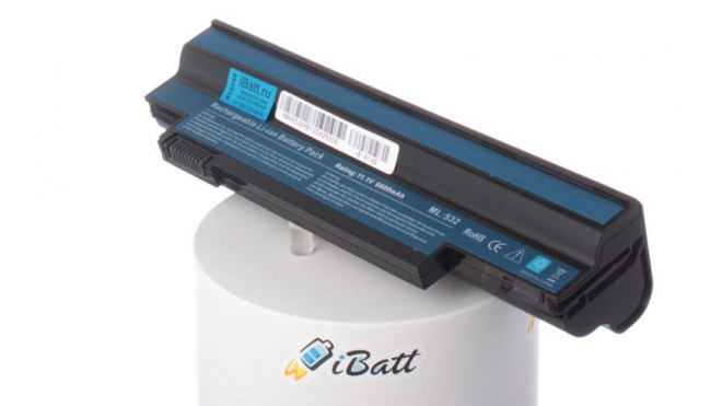 Аккумуляторная батарея iBatt iB-A148 для ноутбука eMachinesЕмкость (mAh): 6600. Напряжение (V): 10,8