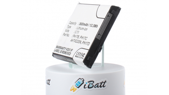 Аккумуляторная батарея AHTXD2SN для телефонов, смартфонов Qtek. Артикул iB-M130.Емкость (mAh): 3600. Напряжение (V): 3,7