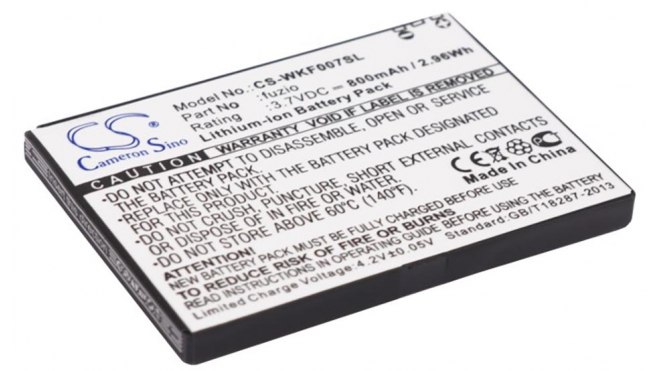 Аккумуляторная батарея iBatt iB-M2960 для телефонов, смартфонов WikoЕмкость (mAh): 800. Напряжение (V): 3,7