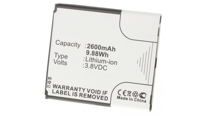 Аккумуляторная батарея iBatt iB-M633 для телефонов, смартфонов SamsungЕмкость (mAh): 2600. Напряжение (V): 3,8