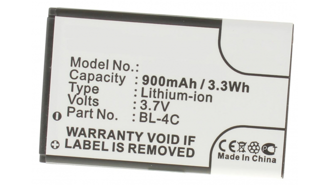 Аккумуляторная батарея BL-4C для телефонов, смартфонов Hyundai. Артикул iB-M348.Емкость (mAh): 900. Напряжение (V): 3,7