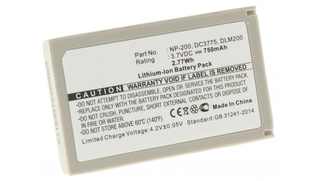 Аккумуляторная батарея iBatt iB-F183 для фотокамер и видеокамер MinoltaЕмкость (mAh): 750. Напряжение (V): 3,7