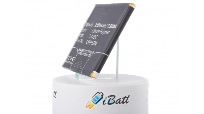 Аккумуляторная батарея iBatt iB-M807 для телефонов, смартфонов AsusЕмкость (mAh): 2100. Напряжение (V): 3,8