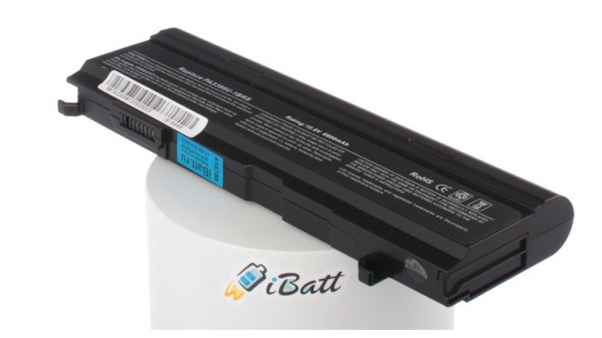Аккумуляторная батарея PABAS076 для ноутбуков Toshiba. Артикул iB-A446.Емкость (mAh): 6600. Напряжение (V): 10,8