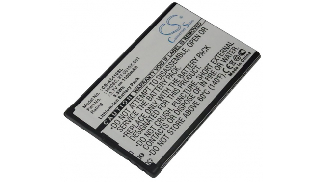 Аккумуляторная батарея BT.0010X.001 для телефонов, смартфонов Acer. Артикул iB-M300.Емкость (mAh): 1500. Напряжение (V): 3,7