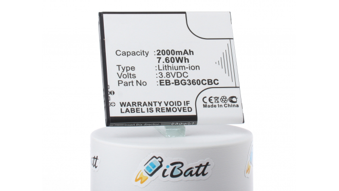 Аккумуляторная батарея iBatt iB-M2715 для телефонов, смартфонов SamsungЕмкость (mAh): 2000. Напряжение (V): 3,8