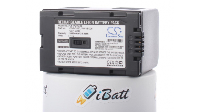 Аккумуляторная батарея iBatt iB-F353 для фотокамер и видеокамер PanasonicЕмкость (mAh): 7800. Напряжение (V): 7,4