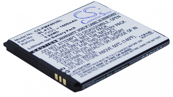 Аккумуляторная батарея iBatt iB-M2496 для телефонов, смартфонов PhicommЕмкость (mAh): 1600. Напряжение (V): 3,7