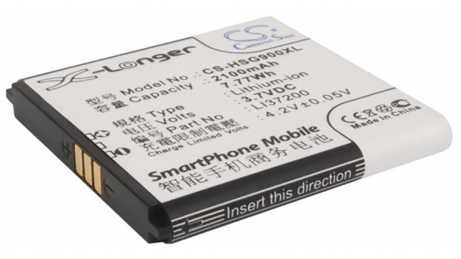 Аккумуляторная батарея LI37200 для телефонов, смартфонов Hisense. Артикул iB-M1868.Емкость (mAh): 2100. Напряжение (V): 3,7