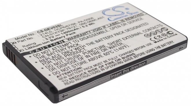 Аккумуляторная батарея для телефона, смартфона Dell Lightning. Артикул iB-M408.Емкость (mAh): 1400. Напряжение (V): 3,7