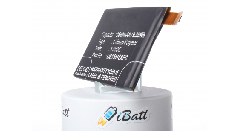 Аккумуляторная батарея iBatt iB-M890 для телефонов, смартфонов SonyЕмкость (mAh): 2600. Напряжение (V): 3,8