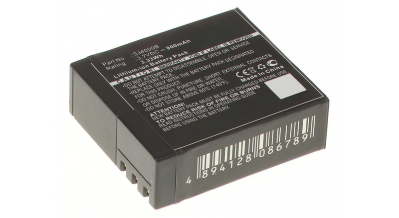 Аккумуляторная батарея SJ4000B для фотоаппаратов и видеокамер myPhone. Артикул iB-F441.Емкость (mAh): 900. Напряжение (V): 3,7