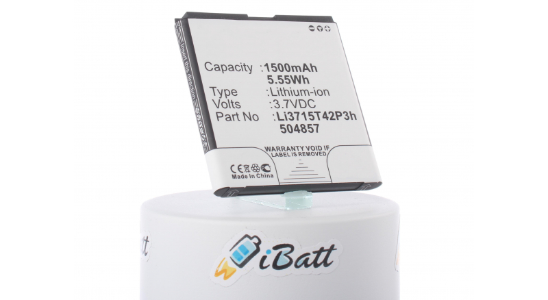 Аккумуляторная батарея iBatt iB-M970 для телефонов, смартфонов T-MobileЕмкость (mAh): 1500. Напряжение (V): 3,7