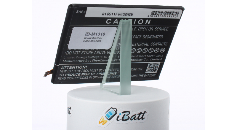 Аккумуляторная батарея iBatt iB-M1318 для телефонов, смартфонов AsusЕмкость (mAh): 4100. Напряжение (V): 3,85
