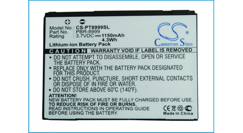 Аккумуляторная батарея для телефона, смартфона Pantech CDM-8999 Crux. Артикул iB-M2492.Емкость (mAh): 1150. Напряжение (V): 3,7