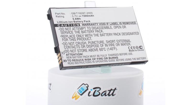 Аккумуляторная батарея iBatt iB-M325 для телефонов, смартфонов RoverPCЕмкость (mAh): 1500. Напряжение (V): 3,7