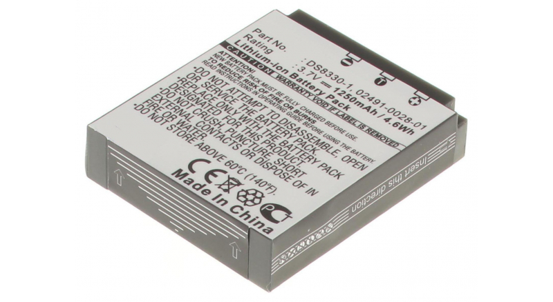 Аккумуляторная батарея 02491-0028-00 для фотоаппаратов и видеокамер Rollei. Артикул iB-F414.Емкость (mAh): 1250. Напряжение (V): 3,7