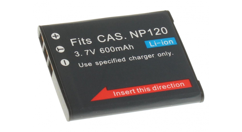 Аккумуляторная батарея NP-120 для фотоаппаратов и видеокамер Casio. Артикул iB-F137.Емкость (mAh): 630. Напряжение (V): 3,7